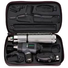 WA 97150-M EA/1 WELCH ALLYN 3.5 V HALOGEN HPX DIAGNOSTIC SET WITH RECHARABLE HANDLE, 23810 MACROVIEW OTOSCOPE, 11710 OPHTHALMOSCOPE AND HARD CASE.